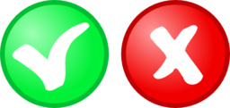 Red Green Ok Not Ok Icons