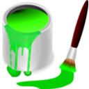 download Color Bucket Green clipart image with 0 hue color