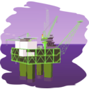 download Oil Rig clipart image with 45 hue color
