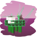 download Oil Rig clipart image with 90 hue color