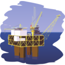 download Oil Rig clipart image with 0 hue color