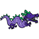 download Dragon clipart image with 90 hue color