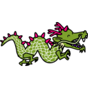 download Dragon clipart image with 270 hue color