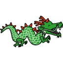 download Dragon clipart image with 315 hue color