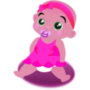 download Baby Girl clipart image with 315 hue color
