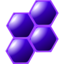 download Honeycomb clipart image with 225 hue color