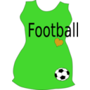 download Woman Soccer T Shirt clipart image with 45 hue color