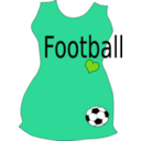download Woman Soccer T Shirt clipart image with 90 hue color