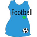 download Woman Soccer T Shirt clipart image with 135 hue color