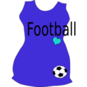 download Woman Soccer T Shirt clipart image with 180 hue color