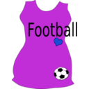 download Woman Soccer T Shirt clipart image with 225 hue color