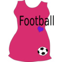 download Woman Soccer T Shirt clipart image with 270 hue color