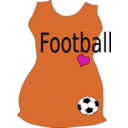 download Woman Soccer T Shirt clipart image with 315 hue color