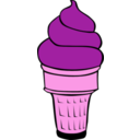 download Fast Food Desserts Ice Cream Cones Soft Serve clipart image with 270 hue color