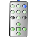 download Simple Remote Control clipart image with 225 hue color