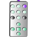 download Simple Remote Control clipart image with 270 hue color
