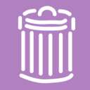 download Trash Can clipart image with 45 hue color