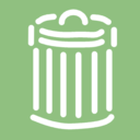 download Trash Can clipart image with 225 hue color