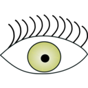 download Eye clipart image with 180 hue color