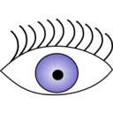 download Eye clipart image with 0 hue color