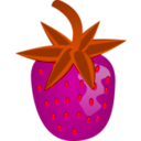 download Strawberry clipart image with 315 hue color