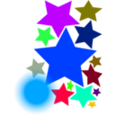 download Stars clipart image with 225 hue color