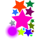 download Stars clipart image with 315 hue color