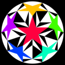 download Sacred Double Pentagon clipart image with 45 hue color