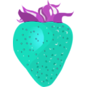 download Strawberry clipart image with 180 hue color