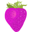 download Strawberry clipart image with 315 hue color