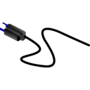 download Power Cable Us clipart image with 180 hue color