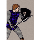 download Scale Armor Warrior clipart image with 0 hue color