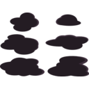 download Clouds 2 clipart image with 90 hue color