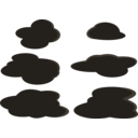 download Clouds 2 clipart image with 180 hue color