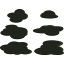 download Clouds 2 clipart image with 225 hue color
