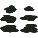 download Clouds 2 clipart image with 270 hue color