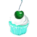 download Cupcake clipart image with 135 hue color