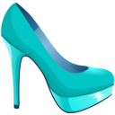 download Red Pump clipart image with 180 hue color