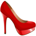 download Red Pump clipart image with 0 hue color