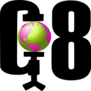 download G8 Earth clipart image with 225 hue color