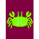 download Crab clipart image with 90 hue color