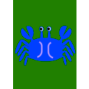 download Crab clipart image with 225 hue color