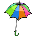 download Umbrella01 clipart image with 90 hue color