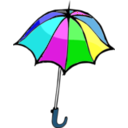 download Umbrella01 clipart image with 180 hue color