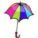 download Umbrella01 clipart image with 315 hue color
