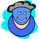 download Brainy Man clipart image with 180 hue color