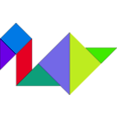 download Tangram clipart image with 45 hue color