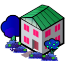 download Iso City Grey House 1 clipart image with 135 hue color