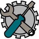 download Admin Tools Icon clipart image with 180 hue color