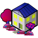 download Iso City Grey House 1 clipart image with 225 hue color